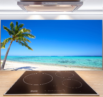 Crédence cuisine en verre trempé Plage tropicale
