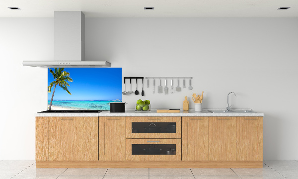 Crédence cuisine en verre trempé Plage tropicale