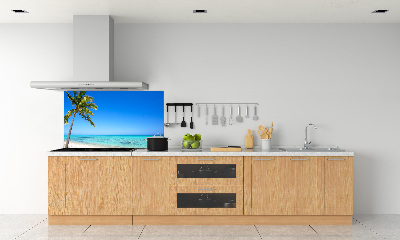 Crédence cuisine en verre trempé Plage tropicale
