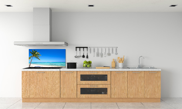 Crédence cuisine en verre trempé Plage tropicale