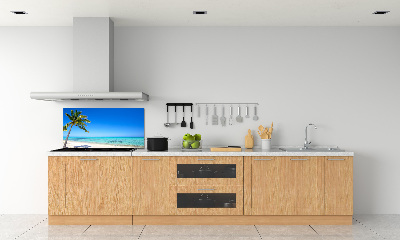 Crédence cuisine en verre trempé Plage tropicale
