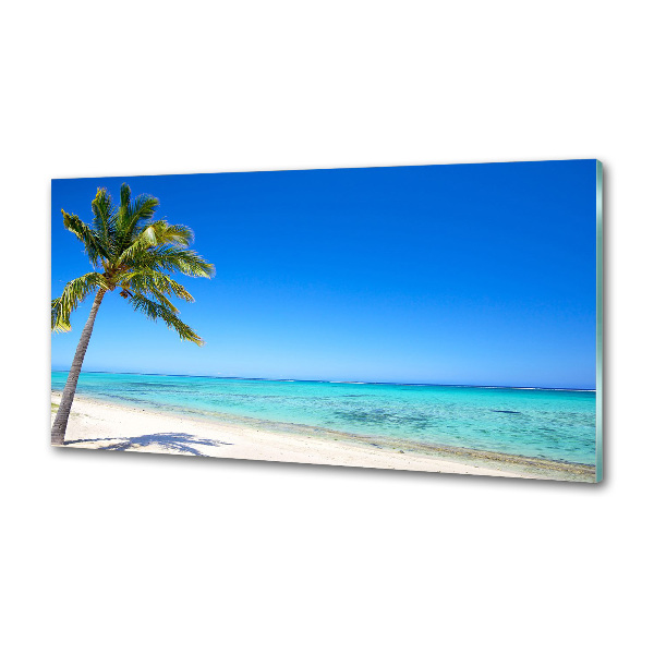 Crédence cuisine en verre trempé Plage tropicale