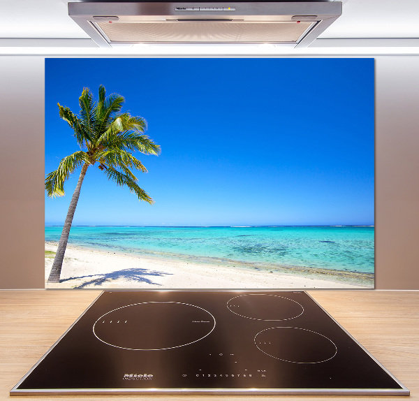 Crédence cuisine en verre trempé Plage tropicale