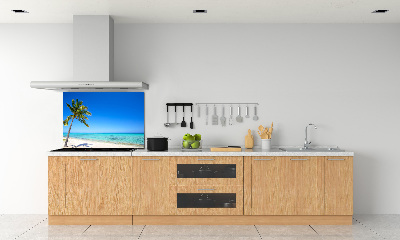 Crédence cuisine en verre trempé Plage tropicale