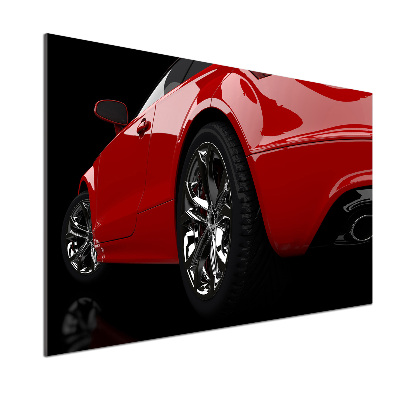Crédence en verre Voiture rouge
