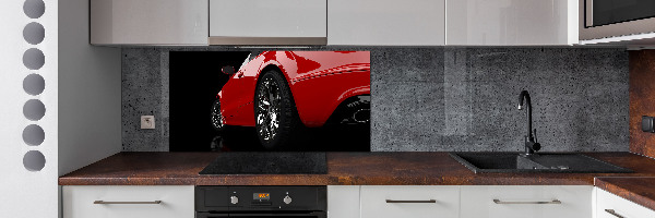 Crédence en verre Voiture rouge