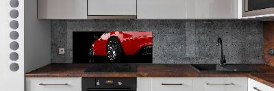 Crédence en verre Voiture rouge