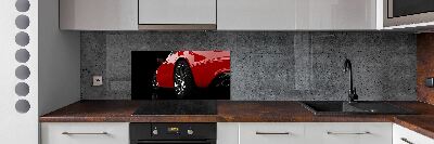 Crédence en verre Voiture rouge