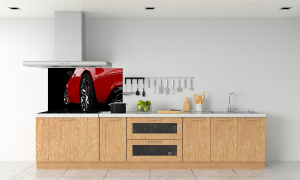 Crédence en verre Voiture rouge