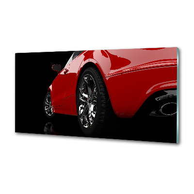 Crédence en verre Voiture rouge