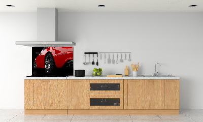 Crédence en verre Voiture rouge