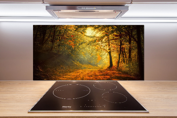 Crédence en verre Forêt d'automne