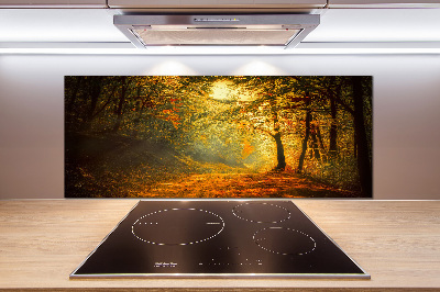 Crédence en verre Forêt d'automne