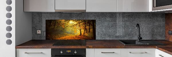 Crédence en verre Forêt d'automne