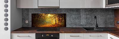 Crédence en verre Forêt d'automne