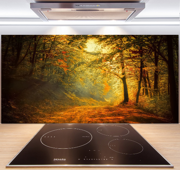 Crédence en verre Forêt d'automne