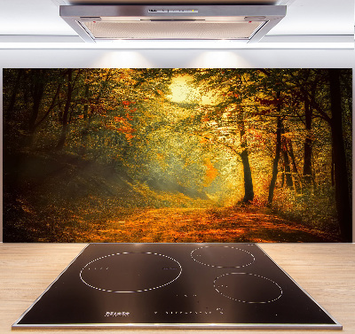 Crédence en verre Forêt d'automne