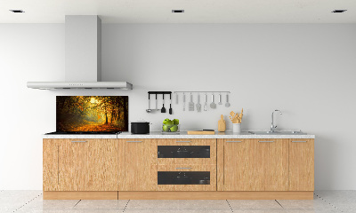 Crédence en verre Forêt d'automne