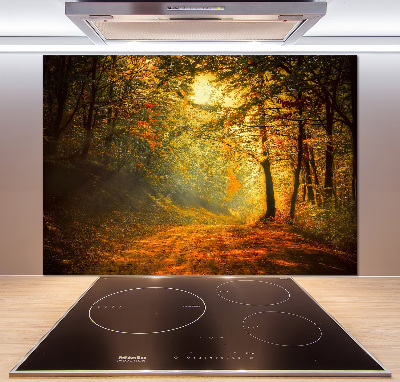 Crédence en verre Forêt d'automne