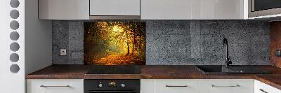 Crédence en verre Forêt d'automne