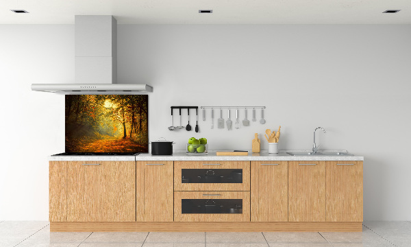 Crédence en verre Forêt d'automne