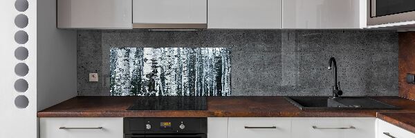 Panneau crédence cuisine Bouleaux