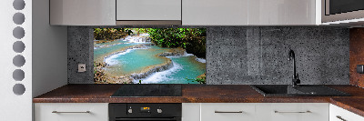 Crédence en verre cuisine Chute d'eau dans la forêt
