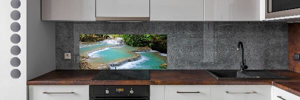 Crédence en verre cuisine Chute d'eau dans la forêt