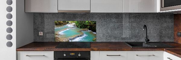 Crédence en verre cuisine Chute d'eau dans la forêt