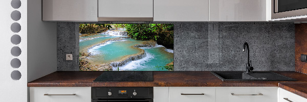 Crédence en verre cuisine Chute d'eau dans la forêt