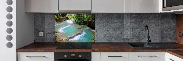Crédence en verre cuisine Chute d'eau dans la forêt