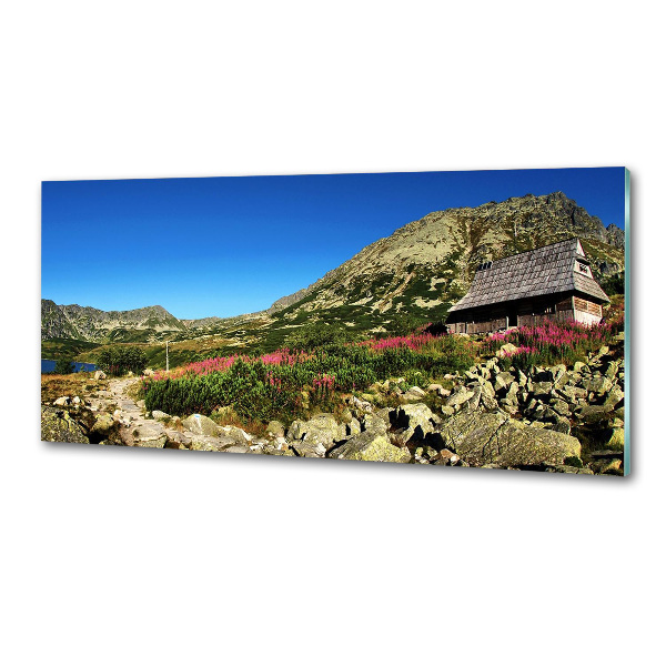 Panneau pour cuisine Cabane de berger dans la vallée