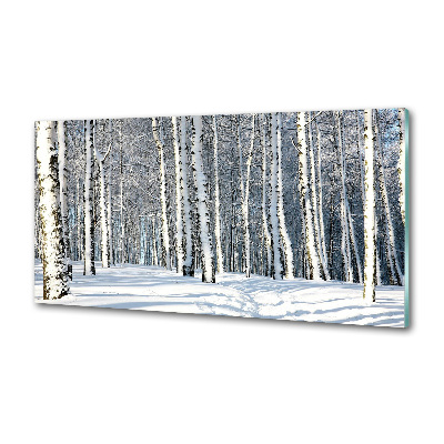 Crédence de cuisine en verre Forêt en hiver