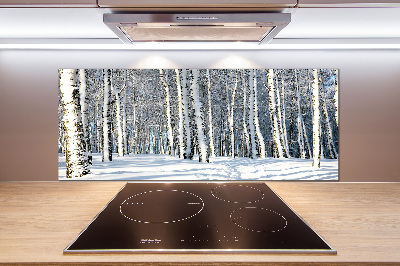 Crédence de cuisine en verre Forêt en hiver