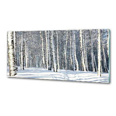 Crédence de cuisine en verre Forêt en hiver