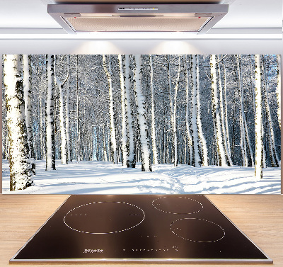 Crédence de cuisine en verre Forêt en hiver