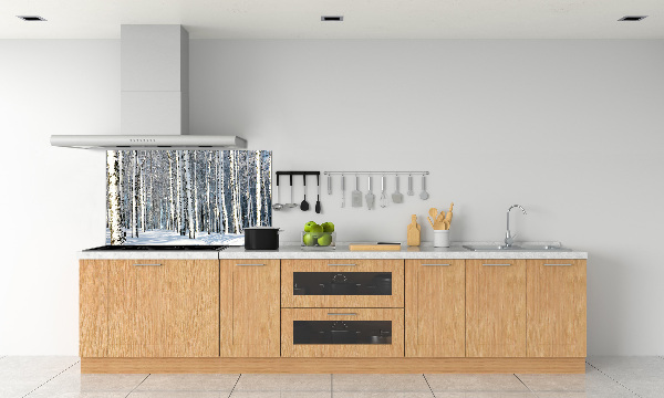 Crédence de cuisine en verre Forêt en hiver