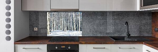 Crédence de cuisine en verre Forêt en hiver