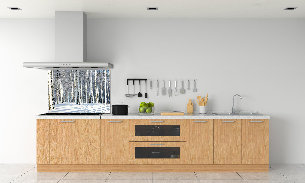Crédence de cuisine en verre Forêt en hiver