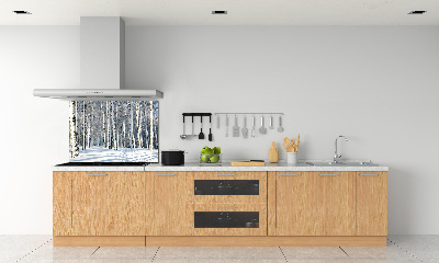 Crédence de cuisine en verre Forêt en hiver