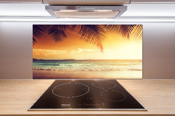 Crédence de cuisine en verre Plage tropicale