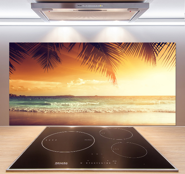 Crédence de cuisine en verre Plage tropicale