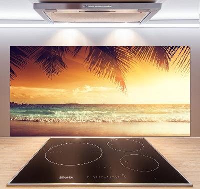 Crédence de cuisine en verre Plage tropicale