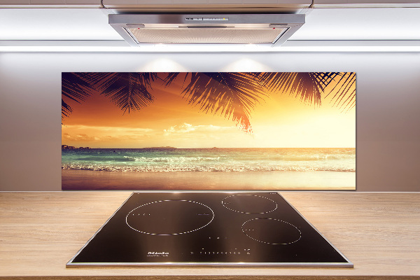 Crédence de cuisine en verre Plage tropicale