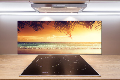 Crédence de cuisine en verre Plage tropicale