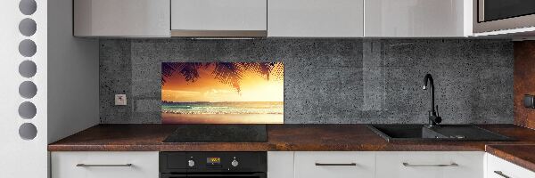 Crédence de cuisine en verre Plage tropicale