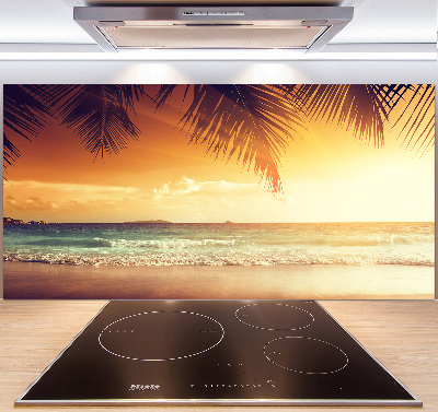 Crédence de cuisine en verre Plage tropicale