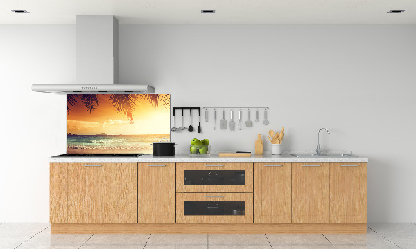 Crédence de cuisine en verre Plage tropicale