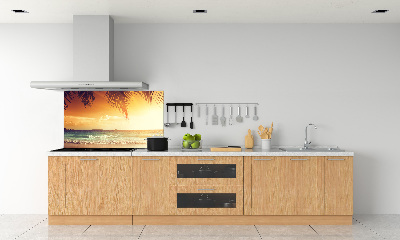 Crédence de cuisine en verre Plage tropicale