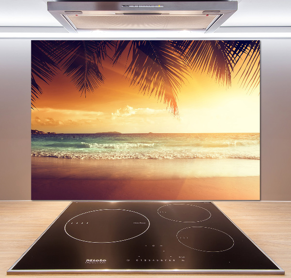 Crédence de cuisine en verre Plage tropicale